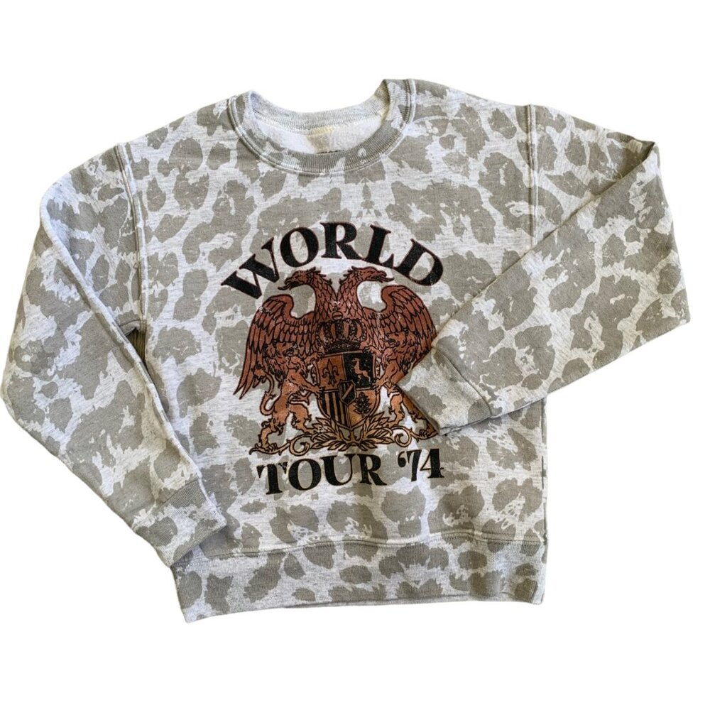 American Highway World Tour 74 Animal Print Crewneck Sweatshirt